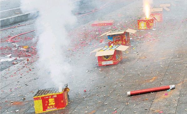 一掛鞭炮帶走多少清新空氣？